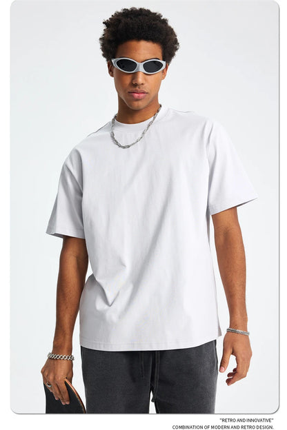 ZODF Fashion 2025 Summer Men Sorona T-Shirts Unisex Casual Cool Feeling Quick Dry O Neck 245gsm T Shirt Brand Tees HY1032