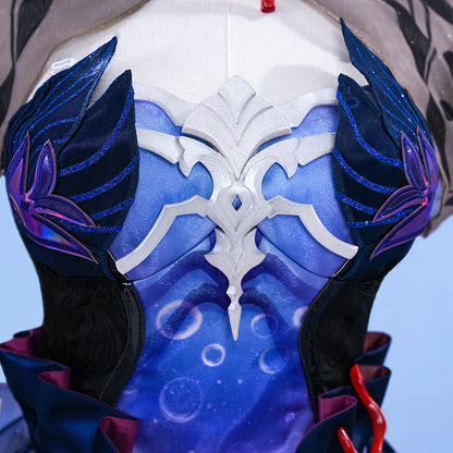 Honkai Star Rail Hysilens Cosplay Costume Wig Dress Headwear Amphoreus Festival Halloween Party for Women Girls Cos Props iCoser