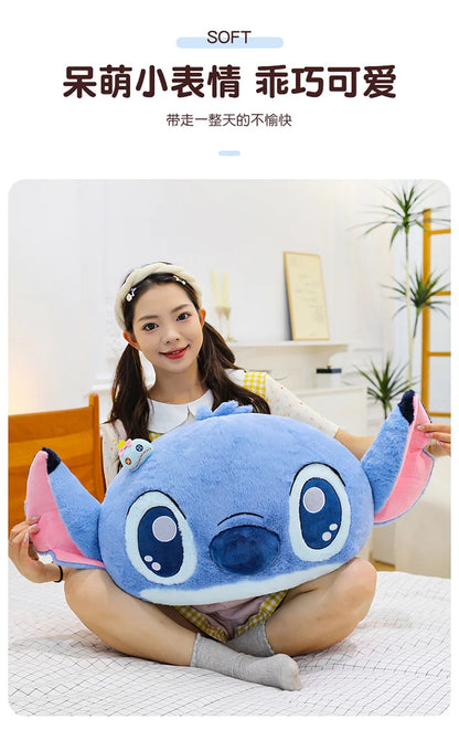 40x80cm Big Size Stitch Disney Anime Plush Stuffed Doll Cartoon Room Decoration Plush Pillow Children's Holiday Gift