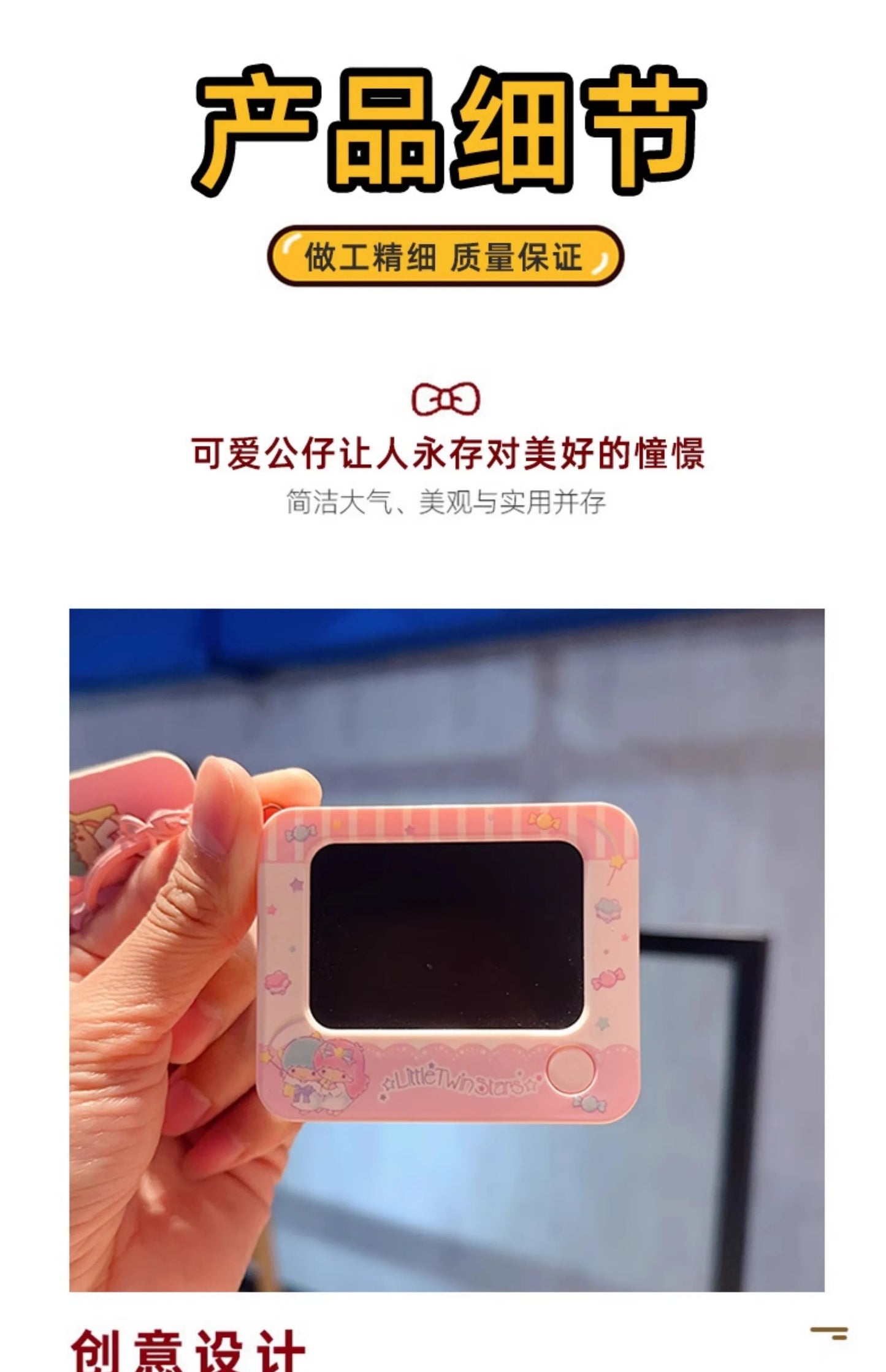 Genuine Sanrio Hello Kitty Kuromi Melody Pachacoo Cinnamoroll Hangyodon Gudetama Writ Boar Graffiti Toy Keychain Birthday Gift