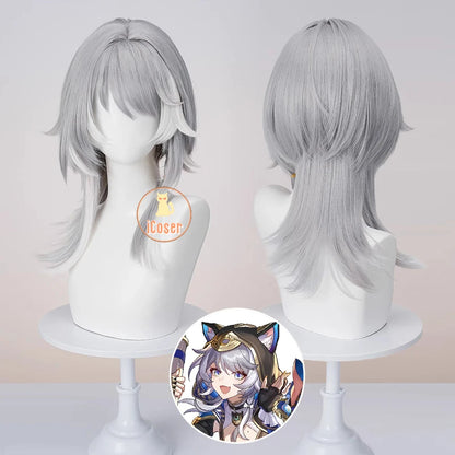 Honkai Star Rail Cipher Cosplay Costume Wig Dress Cifera Tail Amphoreus Luminous Props Halloween Party Women Girls Metal Props