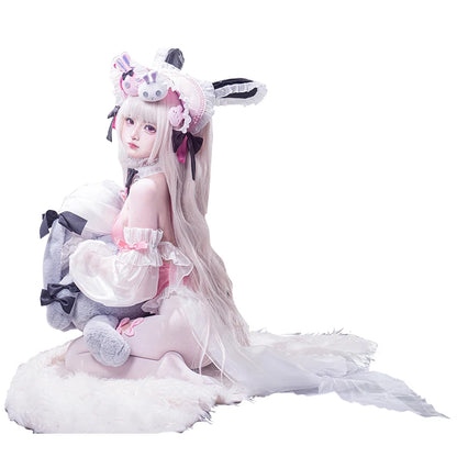 IN STOCK UWOWO HalfordD Cosplay Game Azurr Lanee Halfordd Bunny Cosplay Costume Sexy Costume Halloween Costume