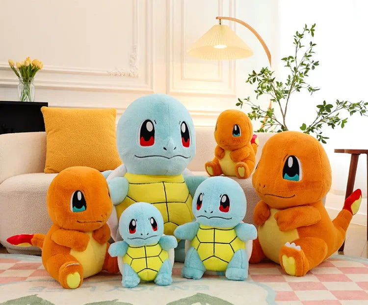 35/80cm Charmander Pokemon Plush Toys Large Anime Doll Cute Pillow Giant Pokémon Plushie Squirtle Stuffed Gift for Kid Christmas