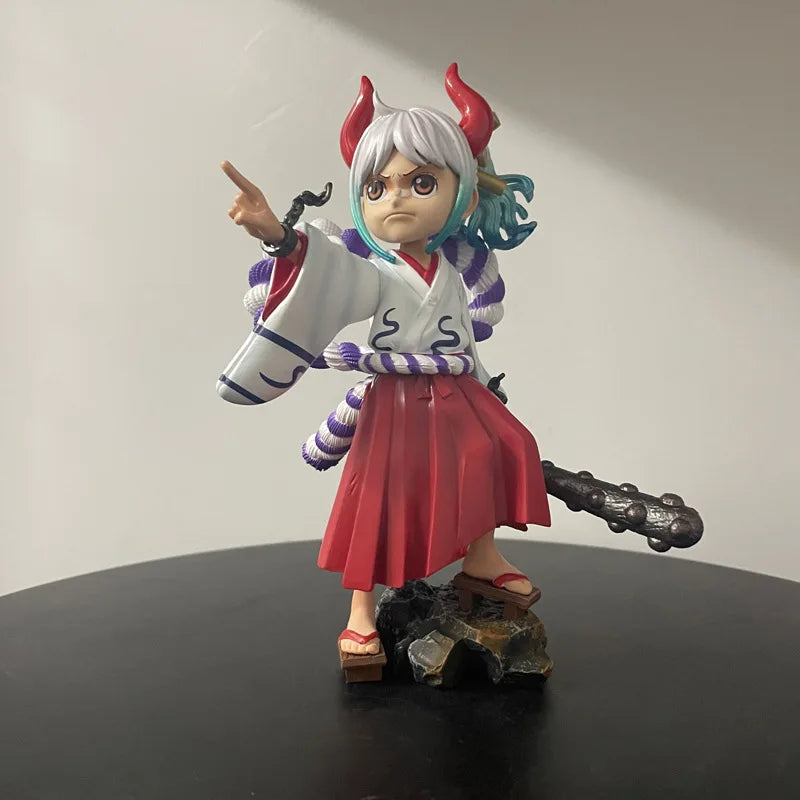 17cm One Piece Wano Country Childhood Yamato Figure PVC Anime Statue Beautiful Girl Model Desk Decor Collection Gift Xmas Gift
