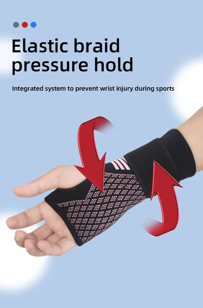 1pc Palm Guard Strap Adjustable Wrist Protector Knitted Nylon Breathable Palm Protection Gloves Fitness Sports Protective Gear