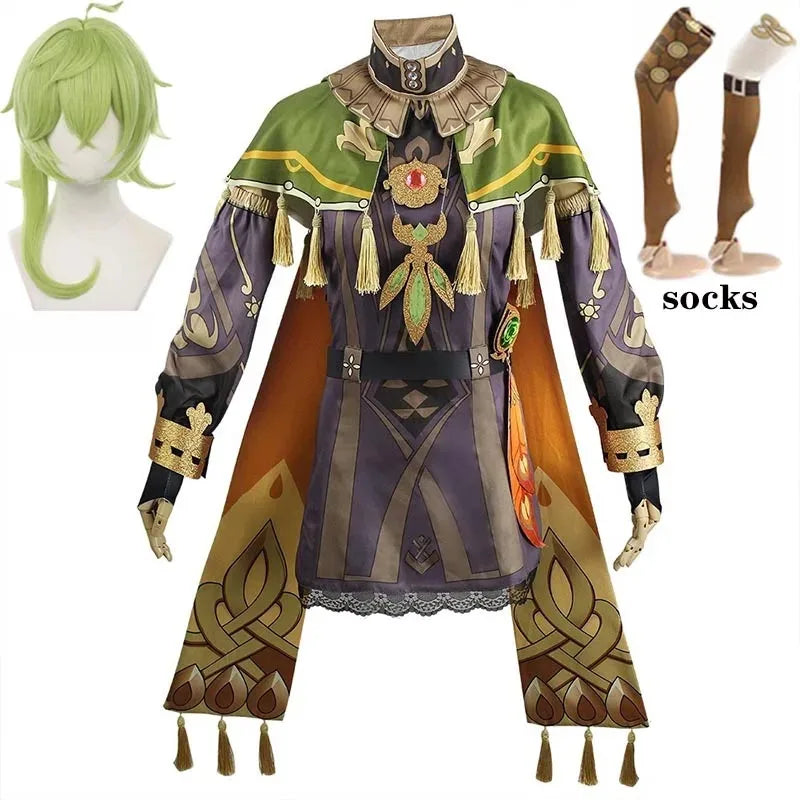 Genshin Impact Collei Cosplay Costume Adult Cotton Polyester Set