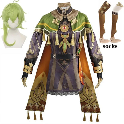 Genshin Impact Collei Cosplay Costume Adult Cotton Polyester Set