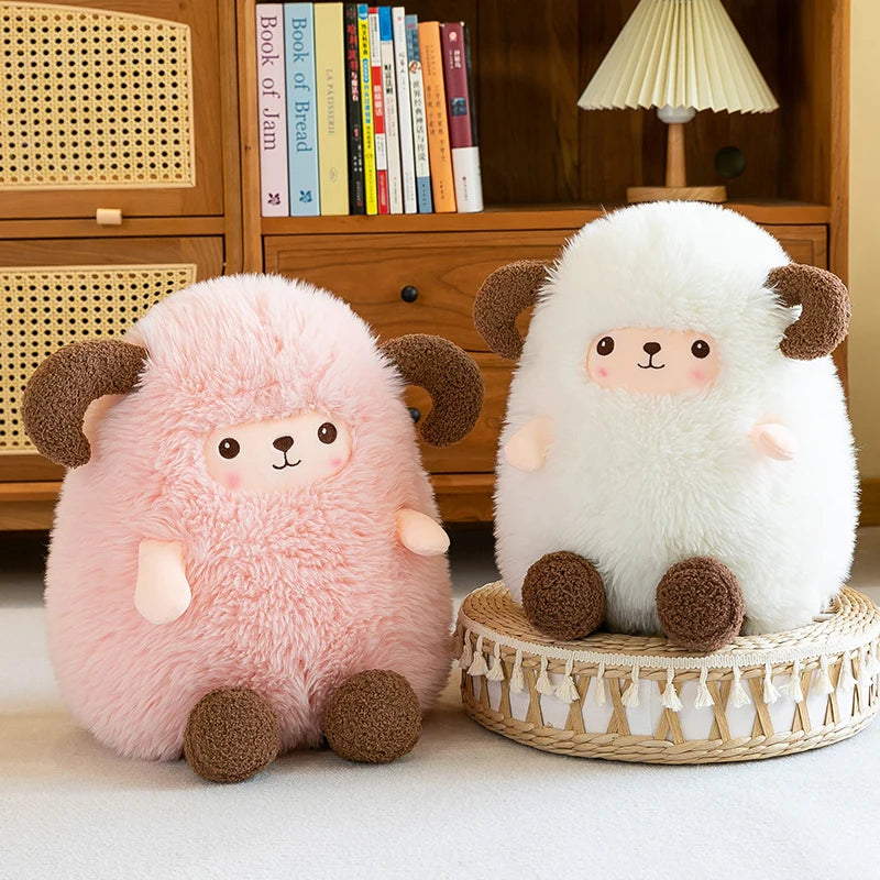 Sheep Doll Plush Toy Cute Sheep Soft Stuffed Animal Sleeping Pillow Cushion Christmas Gifts for Kids and Girls