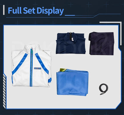 IN STOCK Kaitoo Cosplay Costume Anime Cosplay DokiDoki-SR Men Blue White Uniform Costume Kaitoo Cosplay Halloween Singer Cosplay