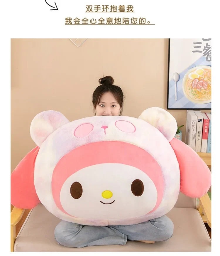 New Sanrio Plush Kuromi Plush Toys Kawaii Cute Cartoon Plush Toys Lovely Anime Pillow Stuffed Doll Kids Girl Toy Birthday Gift