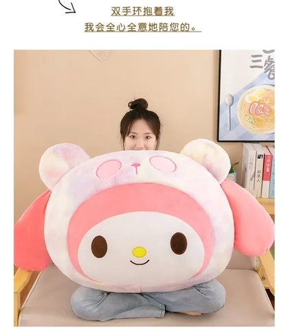 New Sanrio Plush Kuromi Plush Toys Kawaii Cute Cartoon Plush Toys Lovely Anime Pillow Stuffed Doll Kids Girl Toy Birthday Gift