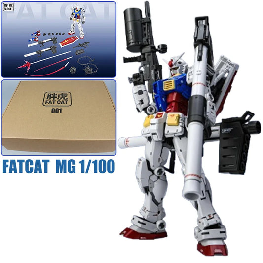 FATCAT RX-78-2 Model MG 1/100 Assembly Model Kit Special RG 1/144 2.0 Enlarged Version Action Figure Plastic Model Toy Gift