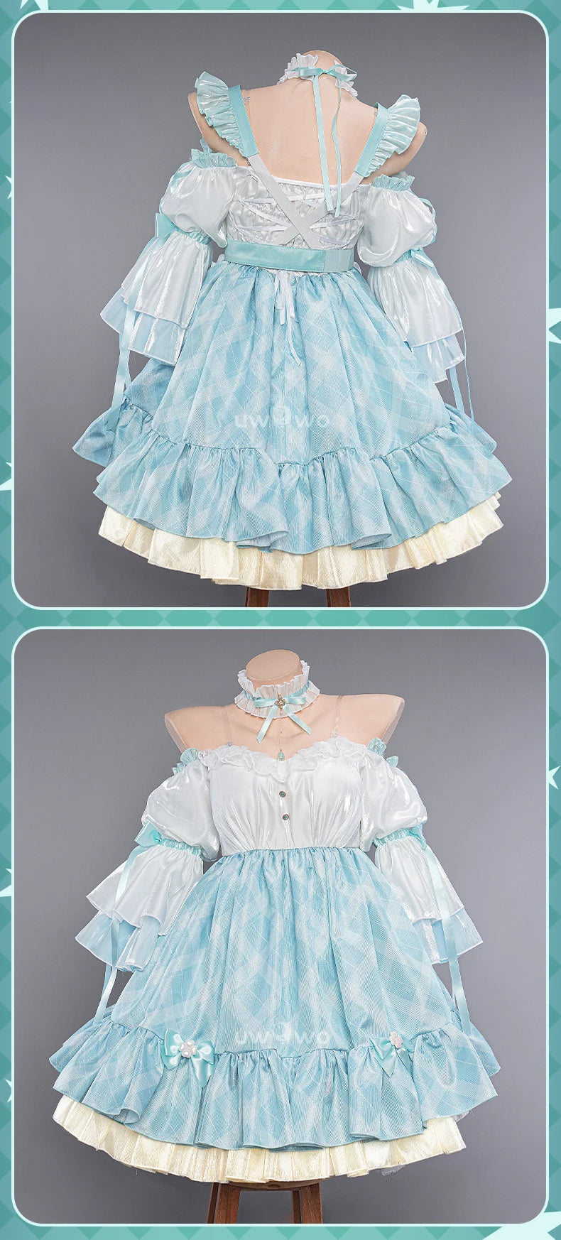 LAST BATCH UWOWO Mikku Cosplay Costume Rakutenn Collabb Happy 16th Anniversary Birthday Cosplay Women Costume Dress Outfits
