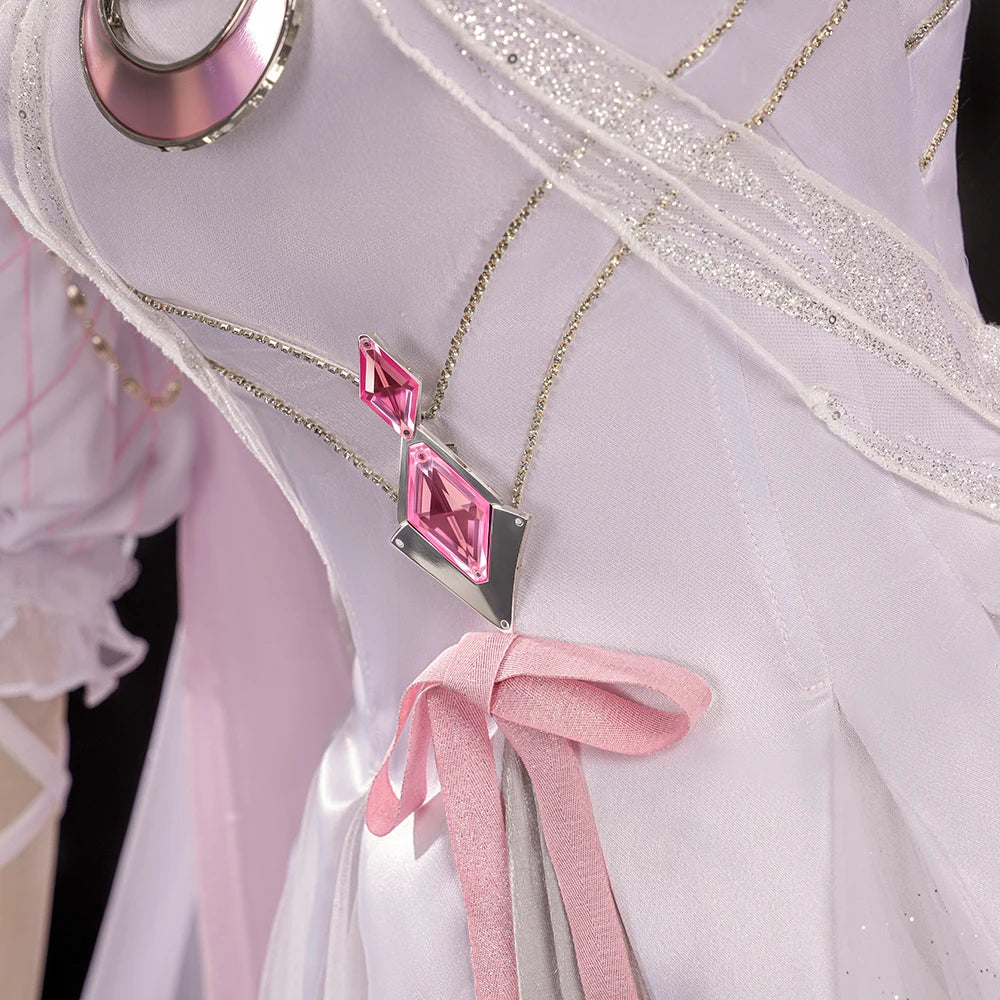 Genshin Impact Columbina Cosplay Costume Wig Dress FES 2026 Skin The Damselette Eleven Fatui Harbingers Halloween for Women Girl