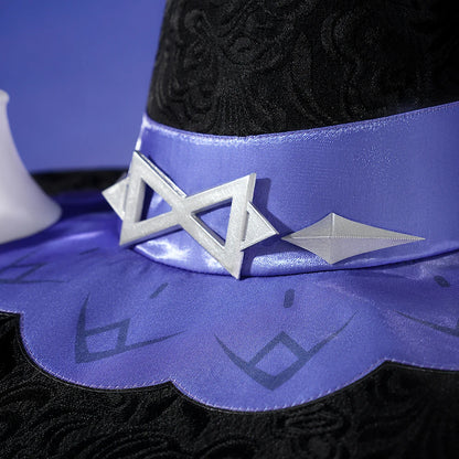 Genshin Impact Wonderland Manekina Cosplay Costume Candlelit Revelry Dress Hat Halloween Party for Women Girls Role Play Outfit