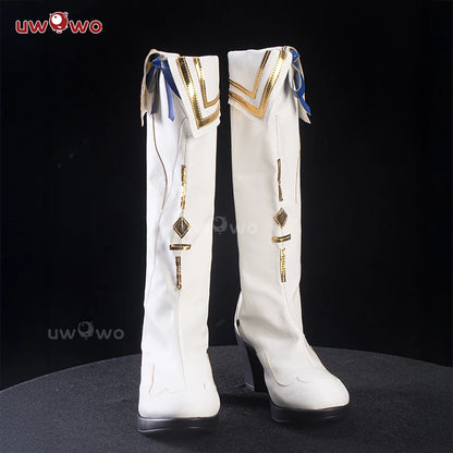 UWOWO Phoebe Shoes Game Wuthering Waves Phoebe  Cosplay Shoes White shoes Woman Size 36-43
