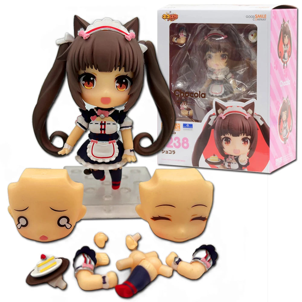 Anime NEKOPARA Figure OB11 #1238 Chocolates Vanilla Action Figure Cat Style Model PVC Static Toys Gift Doll Cat Maid 10cm