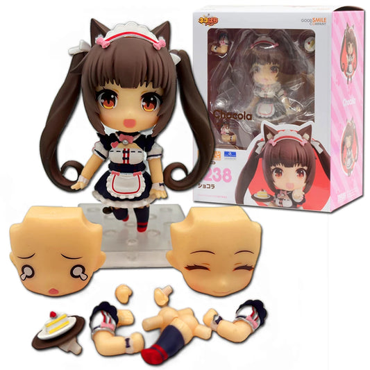 Anime NEKOPARA Figure OB11 #1238 Chocolates Vanilla Action Figure Cat Style Model PVC Static Toys Gift Doll Cat Maid 10cm
