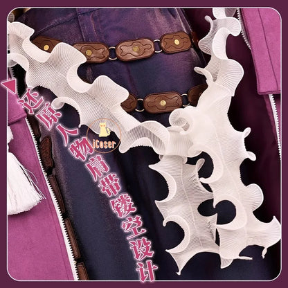 iCoser Arknights Shu Spring Feast Cosplay Costume Wig Uniform Headwear Tail Tianshi Rhodes Island Halloween Party for Women Girl