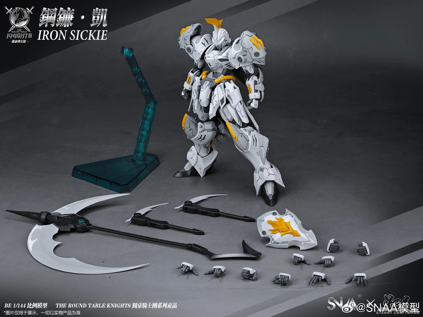 In Stock SNAA Iron Sickle Kay 1/144 Assembly Model Kit The Round Table Knights Action Figurine Model Toy Robot Mecha Gift