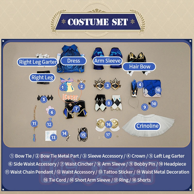 Honkai Star Rail Cerydra Cosplay Costume Wig Dress Uniform Headwear Game Outfit Halloween Party for Women Girls Role Play Props