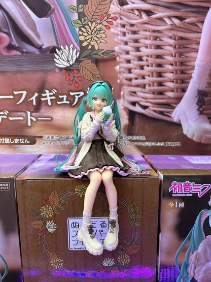 12cm Hatsune Miku Anime Figure Lollipop Miku Action Figure Kawaii Girl Noodle Stopper Figurine PVC Collection Model Doll Toys