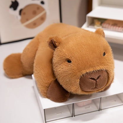 18-40cm Cozy Lying Stuffed Animals Cute Racoon Capybara Sloth Dog Plush Toys Soft Kawaii Soft Doll Sleep Pillow For Girl Boy