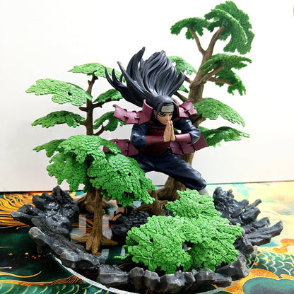 Anime Naruto Shippuden Vibration Stars Senju Hashirama Mokuton Jukai Kajin Deep Forest Emergence Action Figure Toys PVC Model