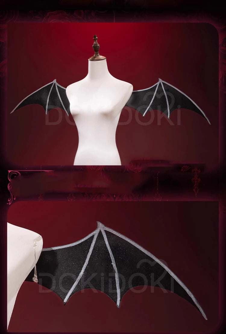 Tsukiyomi Utau Doujin Cosplay Costume Anime Shugo Chara! DokiDoki-R Halloween Devil Angel Utau Cosplay