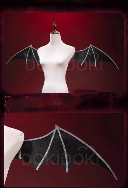 Tsukiyomi Utau Doujin Cosplay Costume Anime Shugo Chara! DokiDoki-R Halloween Devil Angel Utau Cosplay