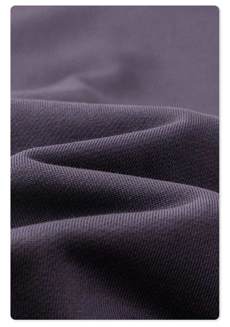 ZODF New Autumn Winter Solid Heavy Weight Hoodies For Men Unisex Basic Loose 440gsm Knitted Hooded Pullovers HY0886