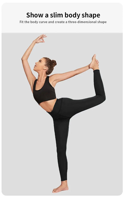 Women High Waist Sport Leggings Push Up Naked Feeling Yoga Running Gym Tights