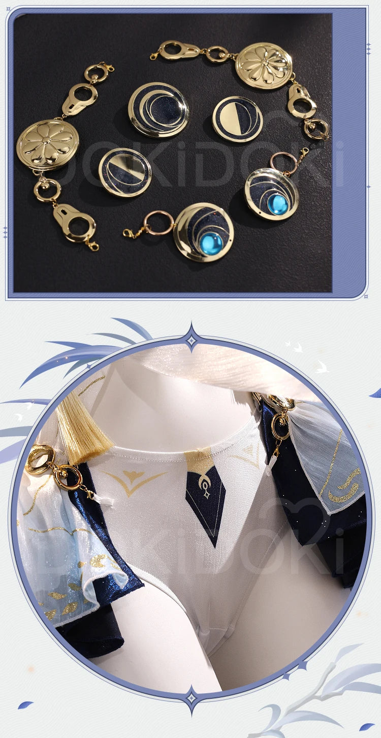 Iuno Cosplay Costume Game Wuthering Waves DokiDoki-SR Women Sexy Dress Costume Iuno Halloween Cosplay Metal Accessories