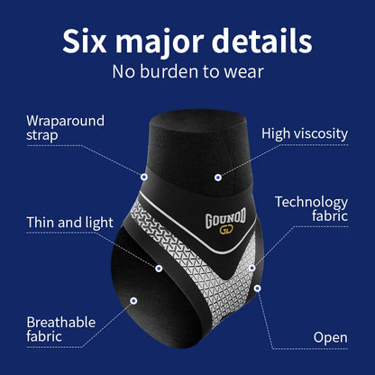 The Codex Adjustable Ankle Support Sleeve 1pc Elastic Breathable Anti-Spinning Pressure Pad for Fitness Sports Safety