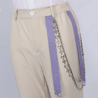 Love and Deepspace Xavier Cosplay Costume Wig Birthday Outfit Uniform Suit Brooch Halloween Party for Women Men Carnival Props