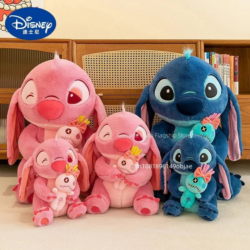 45/60/75CM Big Size Disney Stitch Kawaii Anime Plush Stuffed Doll Room Decoration Plushies Children Pillow Ornament Holiday Gift