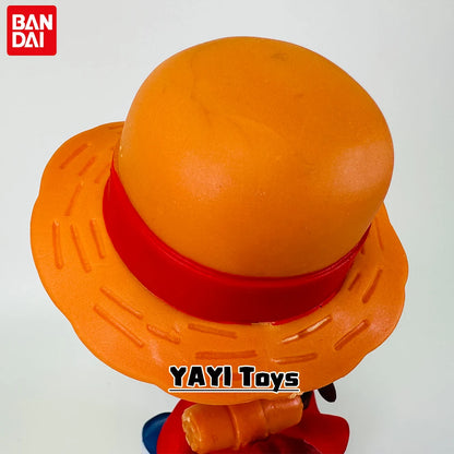 One Piece Anime Figure Sitting Laughing Luffy Action Figures Kawaii Sanji Zoro Figurine Collection Toys Doll Gift Model