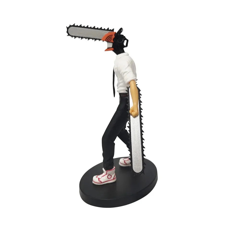 Viral Chainsaw Man Denji Collectible Figure - Car & Room Dual-Use Decoration, Poseable Doll, Christmas & New Year Holiday