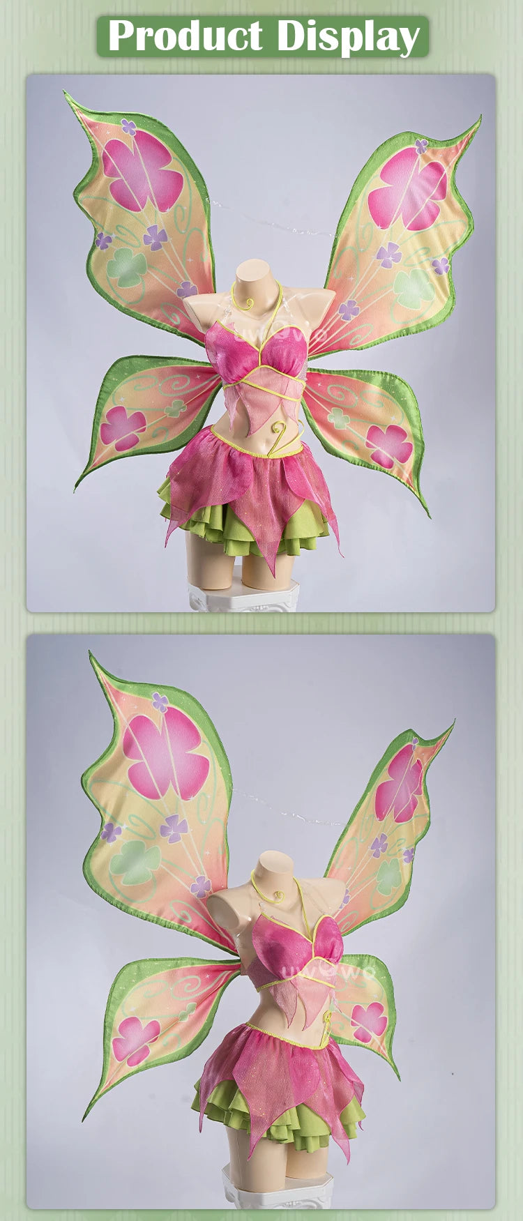 PRE SALE UWOWO Flora Cosplay Anime Flora S4 Fairy Club Transformation Cosplay Costume S-3XL Halloween Costume