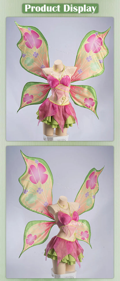PRE SALE UWOWO Flora Cosplay Anime Flora S4 Fairy Club Transformation Cosplay Costume S-3XL Halloween Costume