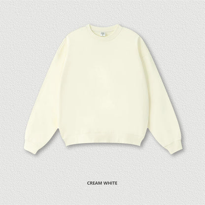 ZODF Fashion Autumn Men Solid 360gsm Sweatshirt Unisex Solid Loose Sport O Neck Pullovers Brand Clothes HY0938