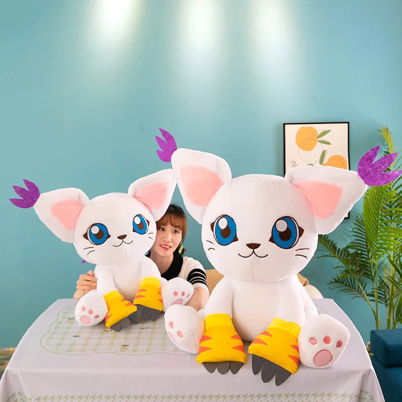 New Digimon Adventure Plush Toys Tailmon Action Figure Cartoon Stuffed Sitting Position Doll Soft Pillow Room Decor Toys Gifts