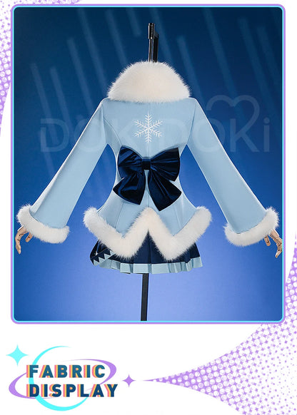 Mikuu Cosplay Costume DokiDoki-R Mikku Women Cute Winter Costume Snow Mikuu Cosplay