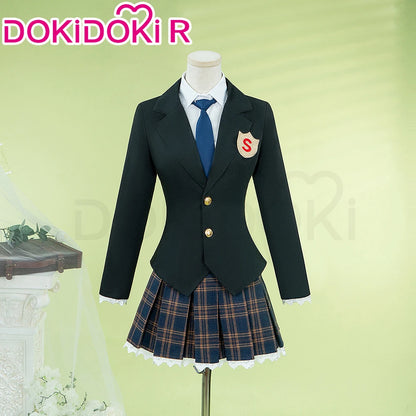 Stocking/Panty Cosplay Costume Anime Cosplay 【S-2XL】DokiDoki-R Female Cute School Uniform Stocking Panty Cosplay Plus Size