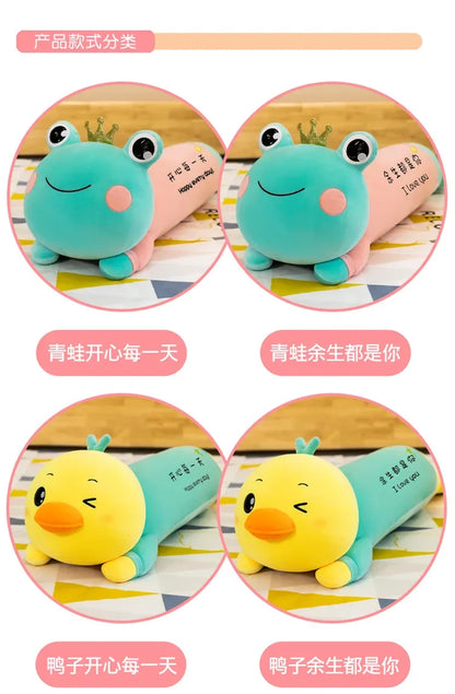 New70-130cm Monkey Doll Husky Plush Toy Frog Pillow Duck Doll Cute Plush Toys for Children Gifts