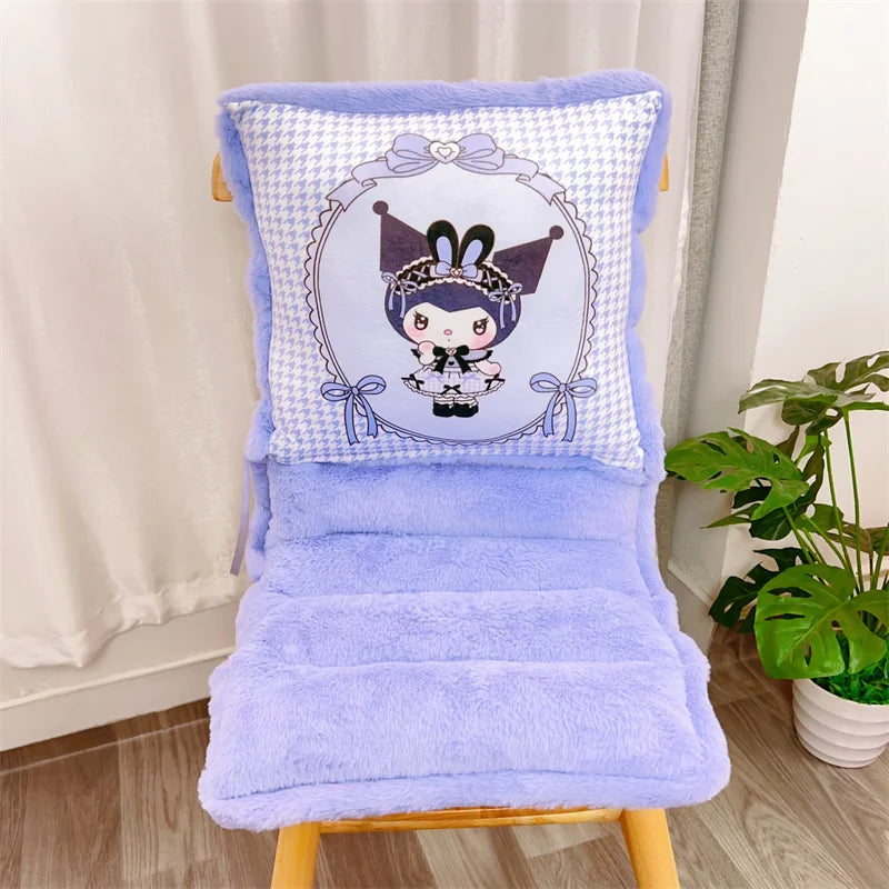 Sanrio Lovely One-piece Seat Cushion Kuromi My Melody Kawaii Japanese Style Sitting Cushion Chair Comfortable Home Decor Girl