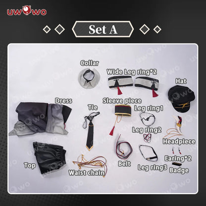 PRE SALE UWOWO Shenhe Cosplay Game Genshin Impact Fanart Shenhe Military Uniform Cosplay Costume With Coat Halloween Costume