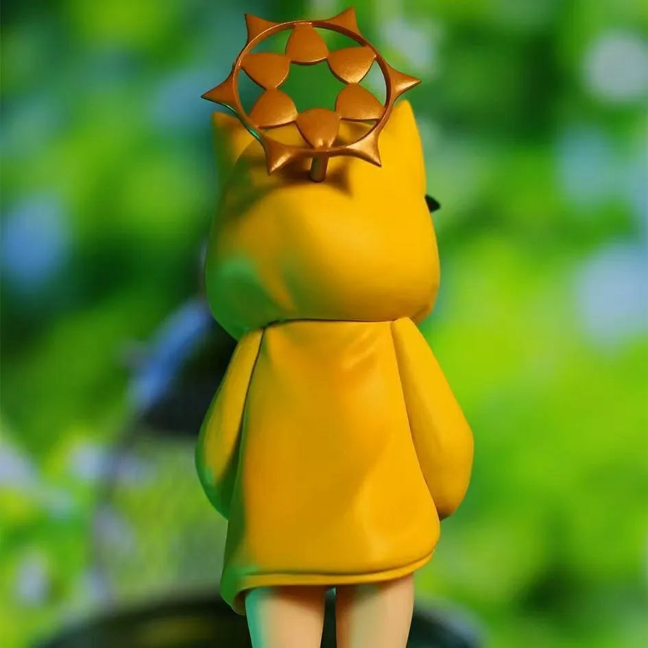 New Blue Archive Iroha Marie Figure Cat Ear Hoodie Anime Girl PVC Model Desktop Decoration Collectible Cute Toy Fans Gift 19cm