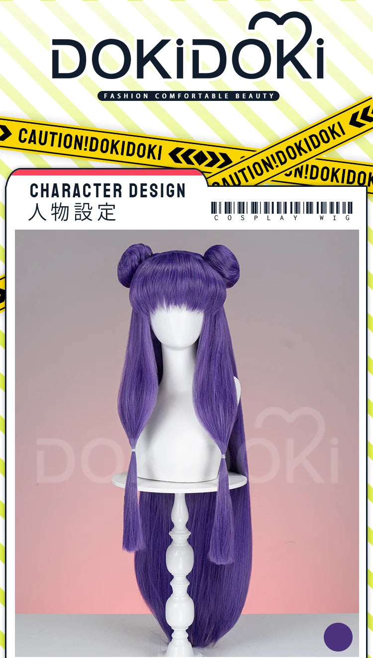 IN STOCK Shampoo Wig Anime Ranma 1/2  DokiDoki Cosplay Wig Cute Women Purple Long Hair Heat Resistant Synthetic Wig Halloween