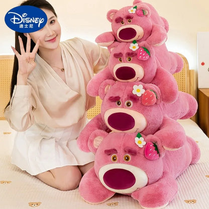 50/60/80CM Big Size Disney Lotso Kawaii Anime Plush Stuffed Doll Cartoon Room Decoration Plush Pillow Children's Holiday Gifts
